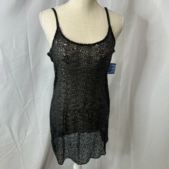 Free People Dresses Intimately Free People Black Sequin Slip